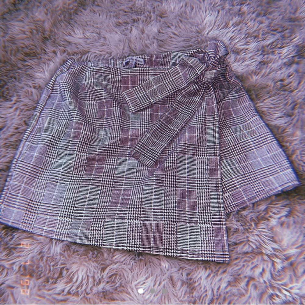 Plaid Mini Skort from Charlotte Russe